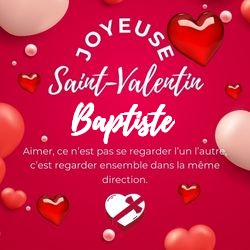 Générateur carte Saint-Valentin avec cœurs et prénom 💕 pour Baptiste - carte Cartes d'Amour & Saint-Valentin ❤️ personnalisée gratuite