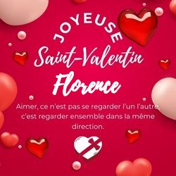 Générateur carte Saint-Valentin avec cœurs et prénom 💕 Cartes Personnalisées Florence | Catégories