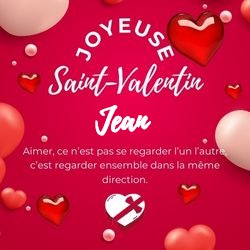 Générateur carte Saint-Valentin avec cœurs et prénom 💕 Cartes Personnalisées Jean | Catégories