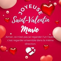Générateur carte Saint-Valentin avec cœurs et prénom 💕 Cartes Personnalisées Marie | Catégories