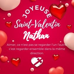 Générateur carte Saint-Valentin avec cœurs et prénom 💕 Cartes Personnalisées Nathan | Catégories