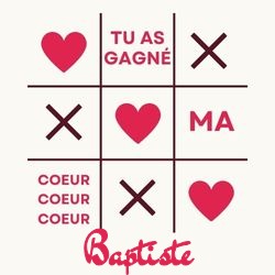 Générateur citation d'amour personnalisée avec prénom 💞 pour Baptiste - carte Cartes d'Amour & Saint-Valentin ❤️ personnalisée gratuite