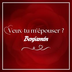 Crée carte demande en mariage élégante avec prénom 💍 Cartes Personnalisées Benjamin | Catégories