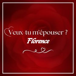 Crée carte demande en mariage élégante avec prénom 💍 Cartes Personnalisées Florence | Catégories