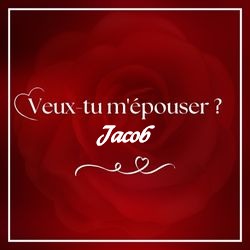 Crée carte demande en mariage élégante avec prénom 💍 Cartes Personnalisées Jacob | Catégories