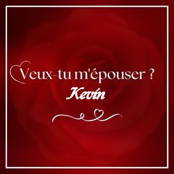 Crée carte demande en mariage élégante avec prénom 💍 Cartes Personnalisées Kevin | Catégories