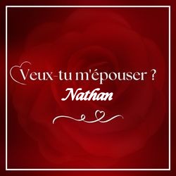Crée carte demande en mariage élégante avec prénom 💍 Cartes Personnalisées Nathan | Catégories