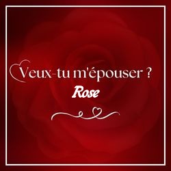 Crée carte demande en mariage élégante avec prénom 💍 pour Rose - carte Cartes d'Amour & Saint-Valentin ❤️ personnalisée gratuite