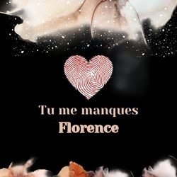 Image tu me manques émouvante avec prénom et cœur 💗 Cartes Personnalisées Florence | Catégories
