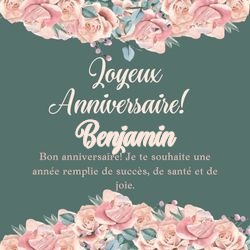 Générateur carte anniversaire roses avec ton prénom 🌹 Cartes Personnalisées Benjamin | Catégories