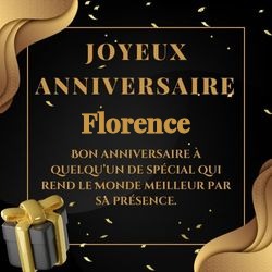 Crée carte anniversaire dorée prestigieuse avec prénom 👑 Cartes Personnalisées Florence | Catégories