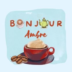 Générateur carte bonjour avec tasse café et prénom ☕ Cartes Personnalisées Ambre | Catégories