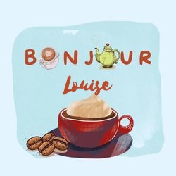 Générateur carte bonjour avec tasse café et prénom ☕ Cartes Personnalisées Louise | Catégories
