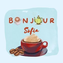 Générateur carte bonjour avec tasse café et prénom ☕ pour Sofia - carte Messages Bonjour Personnalisés ☀️ personnalisée gratuite
