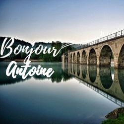 Générateur carte bonne journée campagne avec prénom 🏞️ pour Antoine - carte Messages Bonjour Personnalisés ☀️ personnalisée gratuite