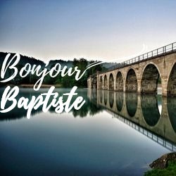 Générateur carte bonne journée campagne avec prénom 🏞️ pour Baptiste - carte Messages Bonjour Personnalisés ☀️ personnalisée gratuite