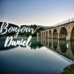Générateur carte bonne journée campagne avec prénom 🏞️ pour Daniel - carte Messages Bonjour Personnalisés ☀️ personnalisée gratuite