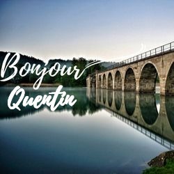 Générateur carte bonne journée campagne avec prénom 🏞️ pour Quentin - carte Messages Bonjour Personnalisés ☀️ personnalisée gratuite